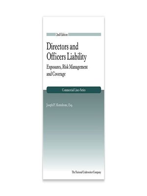 cover image of Directors and Officers Liability